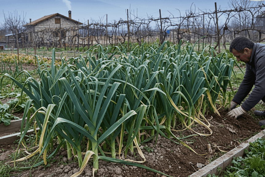 Kasım ayında bahçeye dikilen pırasalar, hem sofraları hem de bahçe sahiplerini memnun edecek verim potansiyeline sahip.